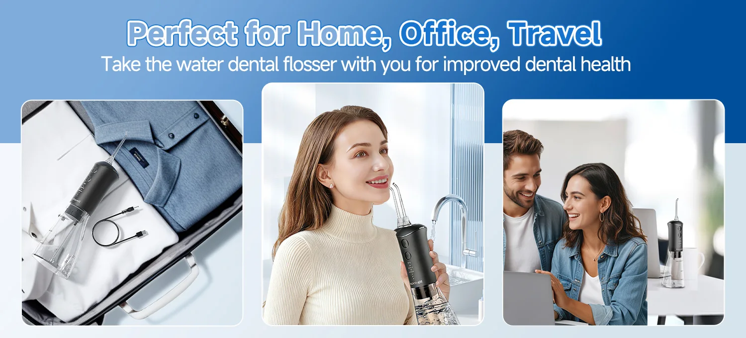 Water Flosser and Electric Toothbrush Combo,2-1 Oral Clean Kit, 3-Speed Sonic Electric Toothbrush IPX7 Portable Water Flosser