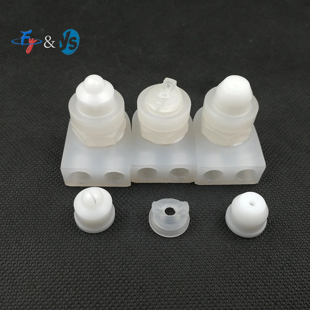 PP Plastic Mini Air Atomizing Nozzle Non-adjustable Air-water Mixing Spray Nozzle For Dust Reduction Humidification