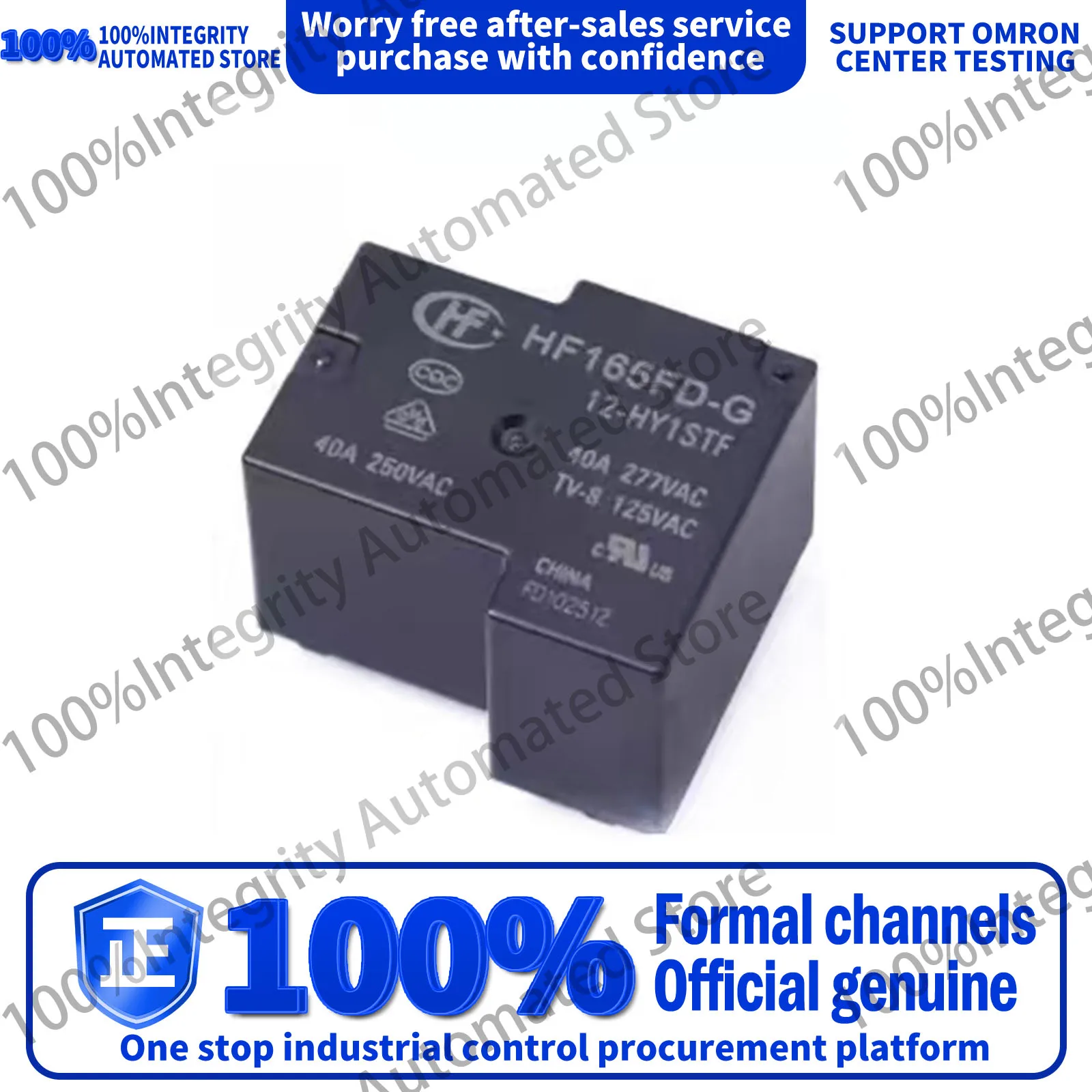 

Original Hongfa relay HF165FD-G-5/12/24-HY1SSTF ZY1STF 12VDC24V 40A pin