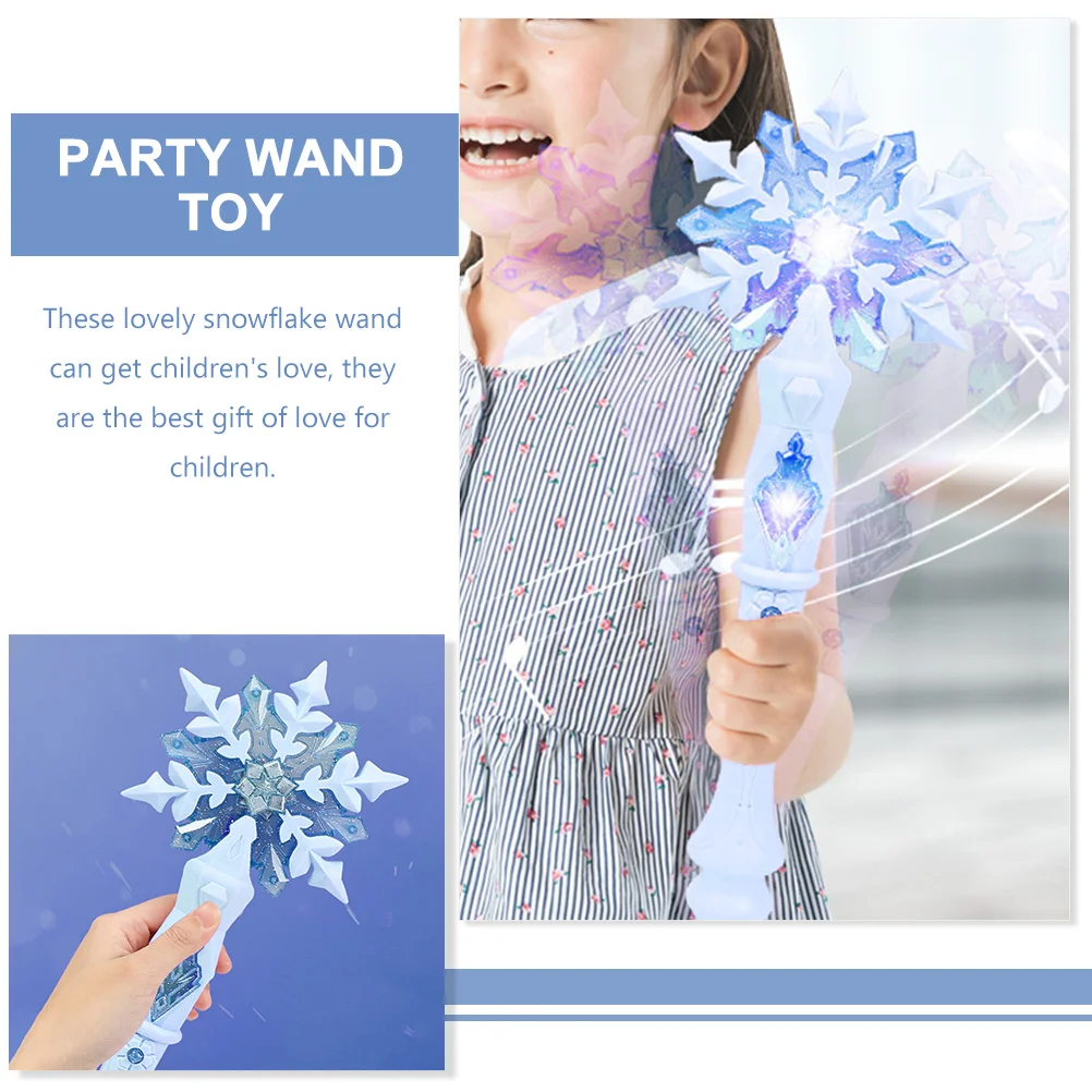 2 uds copo de nieve barras de luz brillantes princesa reina juguete de rol regalos de cumpleaños fiesta escenario decorativo
