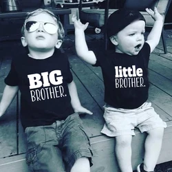 T-shirts Big Brother&Little Brother Kids T-Shirt Children cotton fashion tee Tops Boys Short Sleeve Baby Casual Clothes 0-7years