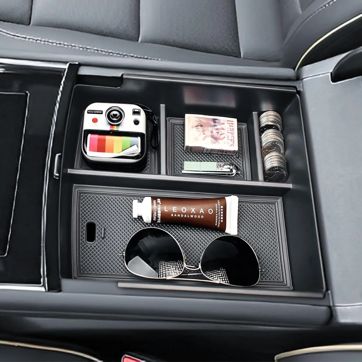 

Tucknbox For 2024 & 2025 Chevy Traverse Armrest Storage Box Coin Holder Center Console Organizer Interior Storage Accessories