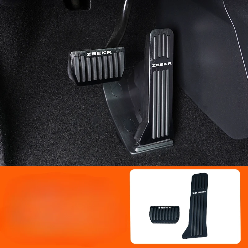 

For ZEEKR 7X 2025 Metal brushed black brake accelerator pedal interior modification anti slip accessories