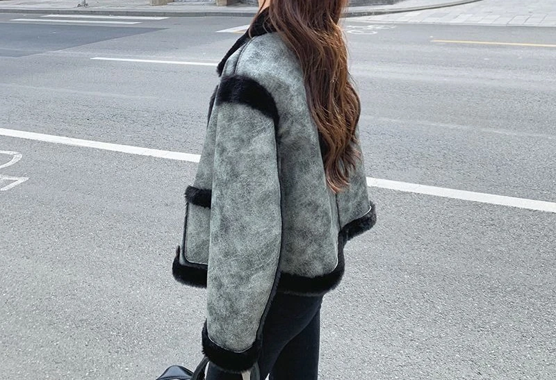 

New Women's Autumn and Winter Thick Dyed Cotton Coat Versatile and Slimming Look