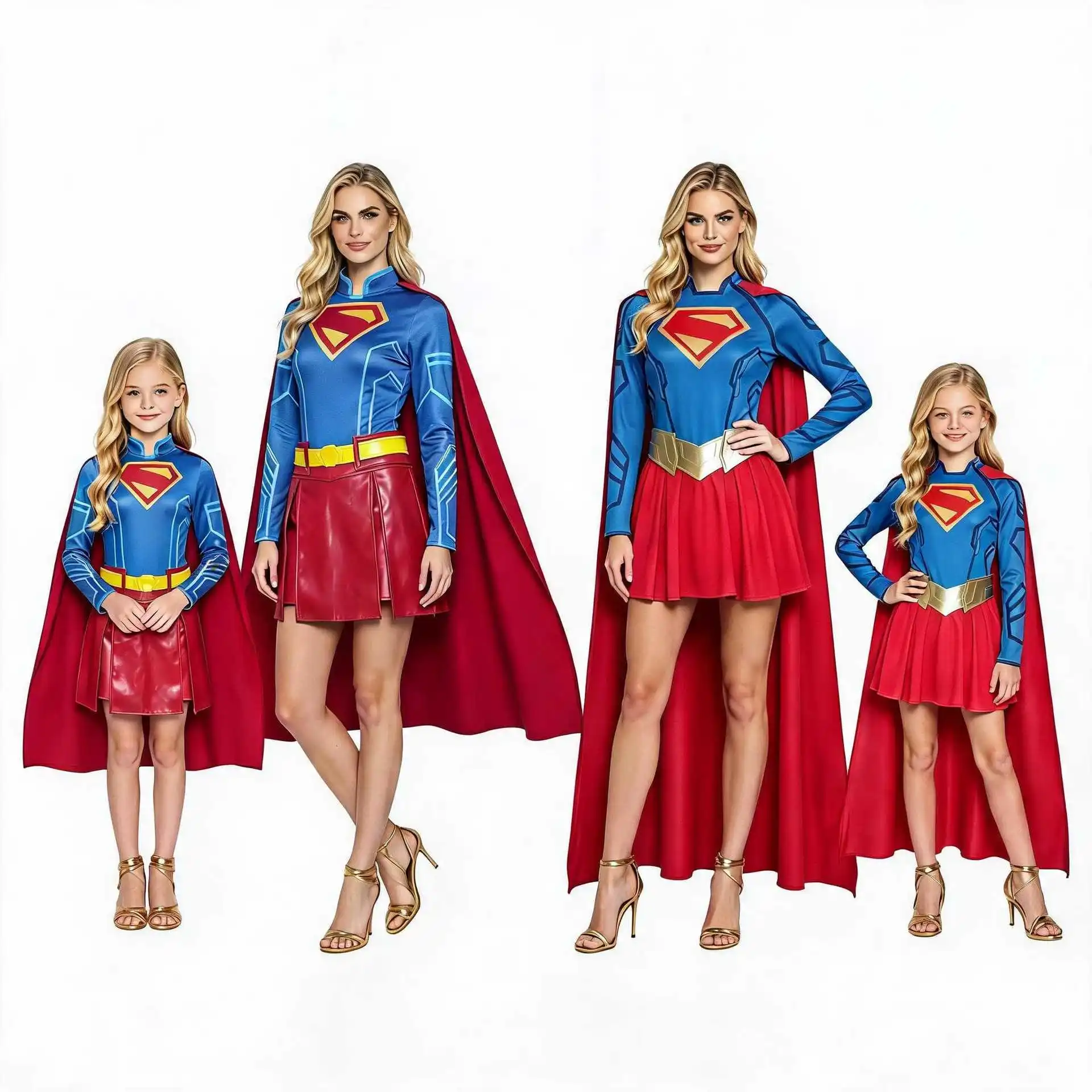 Disfraz de Superwoman para cosplay, Halloween, actuaciones en escenario, conjunto de ropa de cosplay de anime