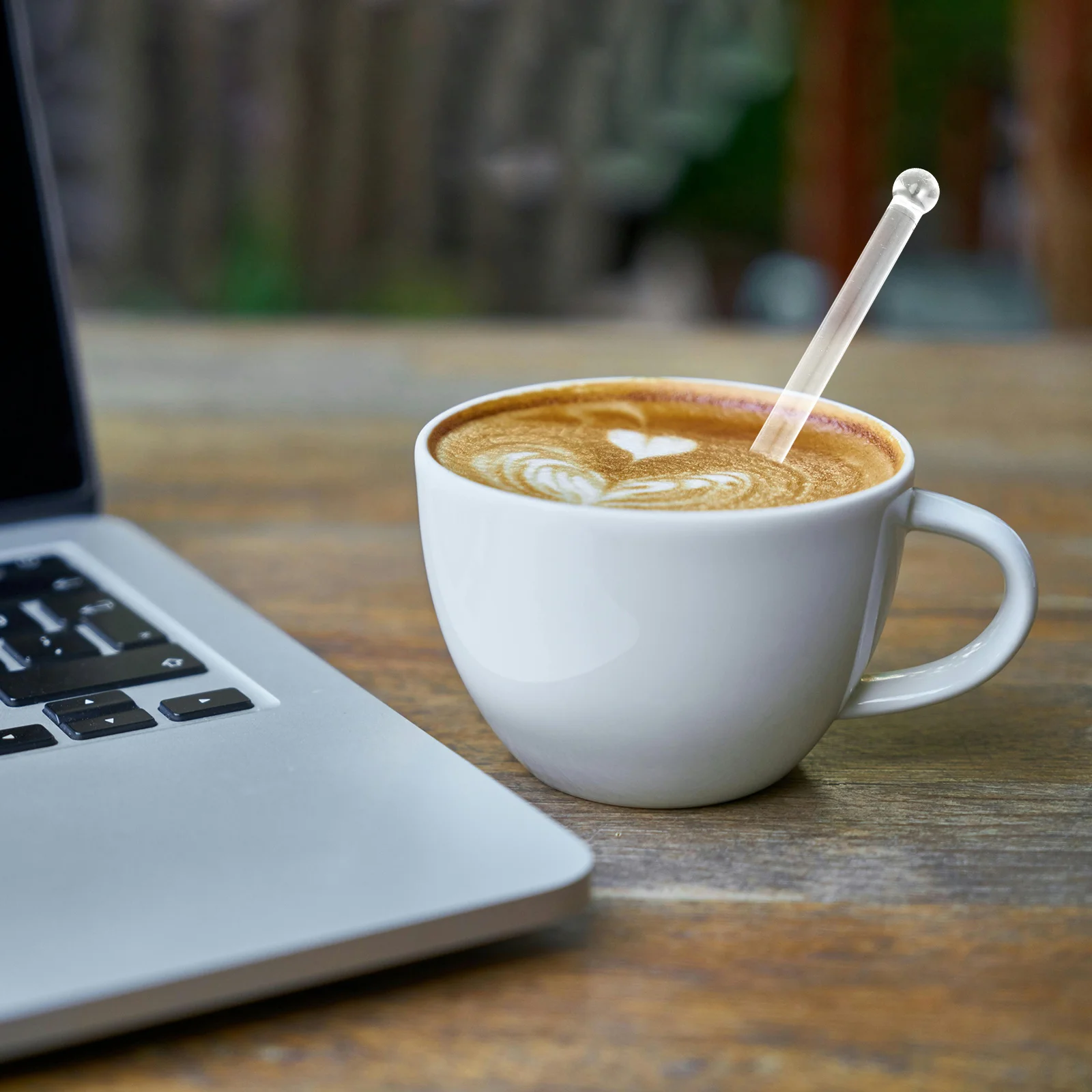 

4Pcs Transparent Glass Stirring Spoon Long Handle 5.11inch Mixing Rod for Coffee Tea Cocktails Home Bar Party Use