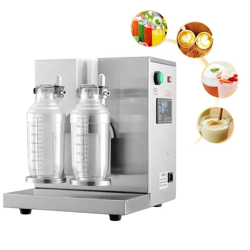 Commercial Electric Milkshake Mixer Machine Double Head Shaker Machine Milk Shaking Machine Bubble Tea Shaker