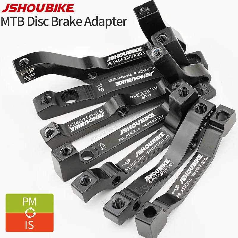 JSHOUBIKE 1/2/4/10/20PCS Bicycle Disc Brake Adapter Fork and Frame PM From 160mm TO 203mm Rotor MTB Bike Accessories With Bolts