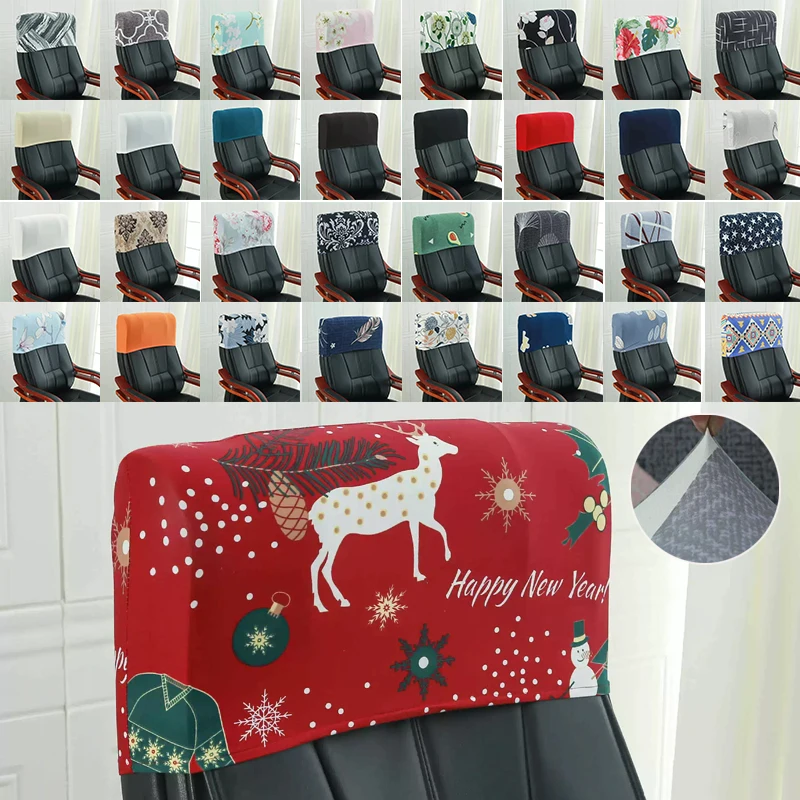

Elastic Office Chair Backrest Cover Head Pillow Protector Backrest Slipcover Dust-proof Chair Back Covers 의자 Head Cover Durable