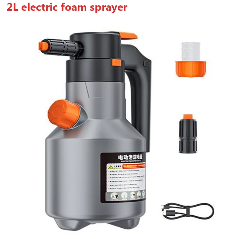 Powerful Electric Foam Sprayer Car Wash Snow Foam Spray Bottle Rechargeable Auto Wash Sprayer Can Car