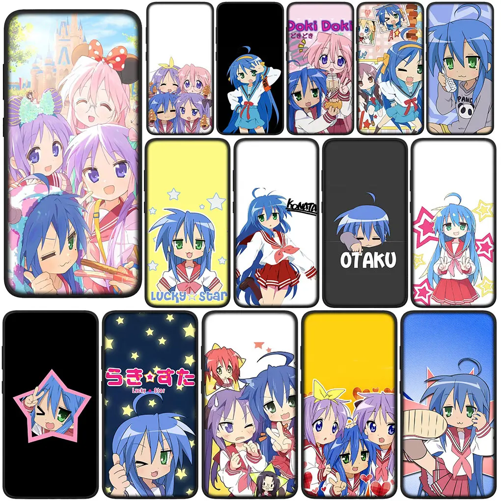 Lucky Star Izumi Konata girl Cover for Samsung Galaxy S24 S23 Fe Ultra Plus A55 A35 A24 A25 A15 A05 M55 M15 Casing Phone Case