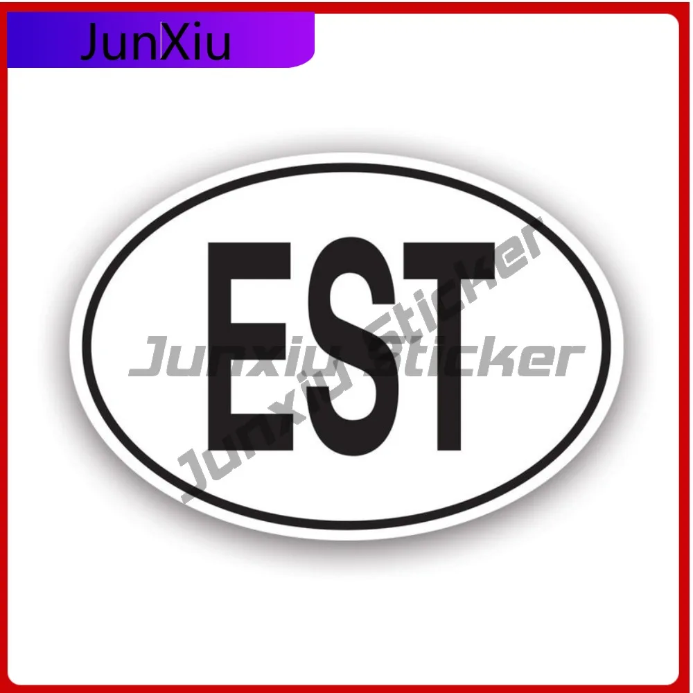 

Est Estonia Country Waterproof Fade Resistant Cartoon For Truck Rear Windshield Car Window Easy To Remove Removable Decoration