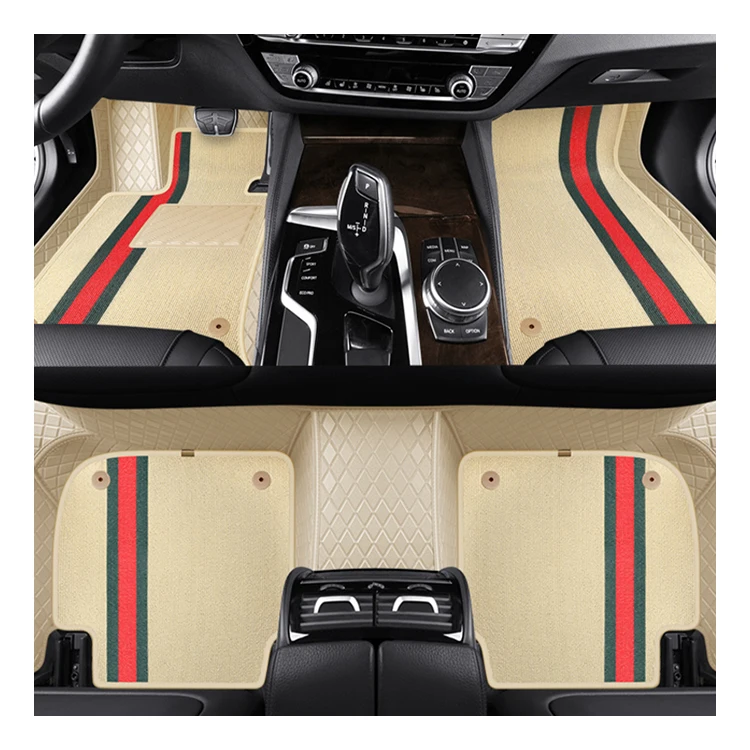 2022 Hot Sale Newest Double Layer Luxury 3D 5D 7D Luxury Car Carpet Floor Foot Mats Accessories Interior