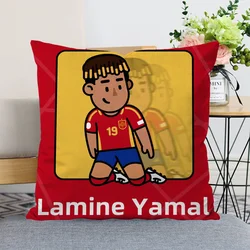 Decorative Sofa Cushion Cover 60x60cm Bedroom Lamine Yamal Couch Pillows Decoration Living Room Short Plush Throw Pillow Covers