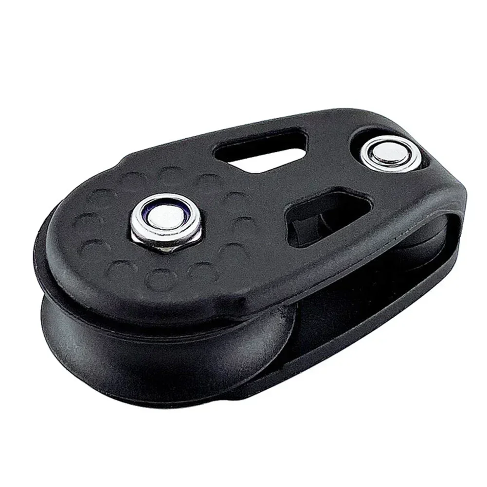 Effortless Anchor Lifting Nylon Kayak Boat Rope Pulley Block Marine Sheave for Stable Operation Heavy Duty Accessories