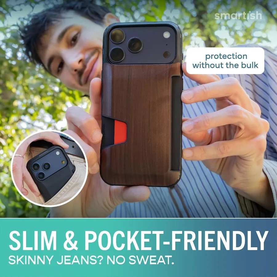 For iPhone 17 Pro Max Wallet Case - Wallet Slayer Vol. 1 [Slim + Protective] Credit Card Holder with Drop Tested Flip Design