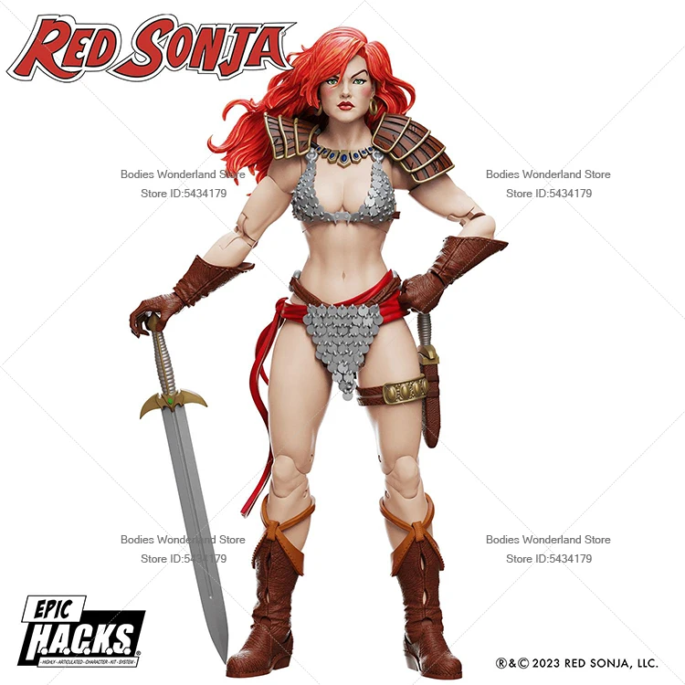 Na Stanie Boss Fight BFS Figurka Akcji w Skali 1/12 Żołnierka Anime Red Sonja Edycja Deluxe Pełny Zestaw 6-calowa Kolekcja Lalek