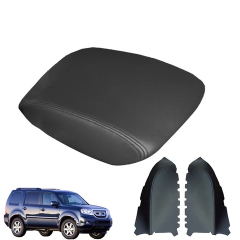Для Honda Pilot 2009-2015 2 дверная панель + 1X крышка консоли подлокотник кожу серый/черный/бежевый 83583-SZA-A03ZC, 83533-SZA-A03ZC