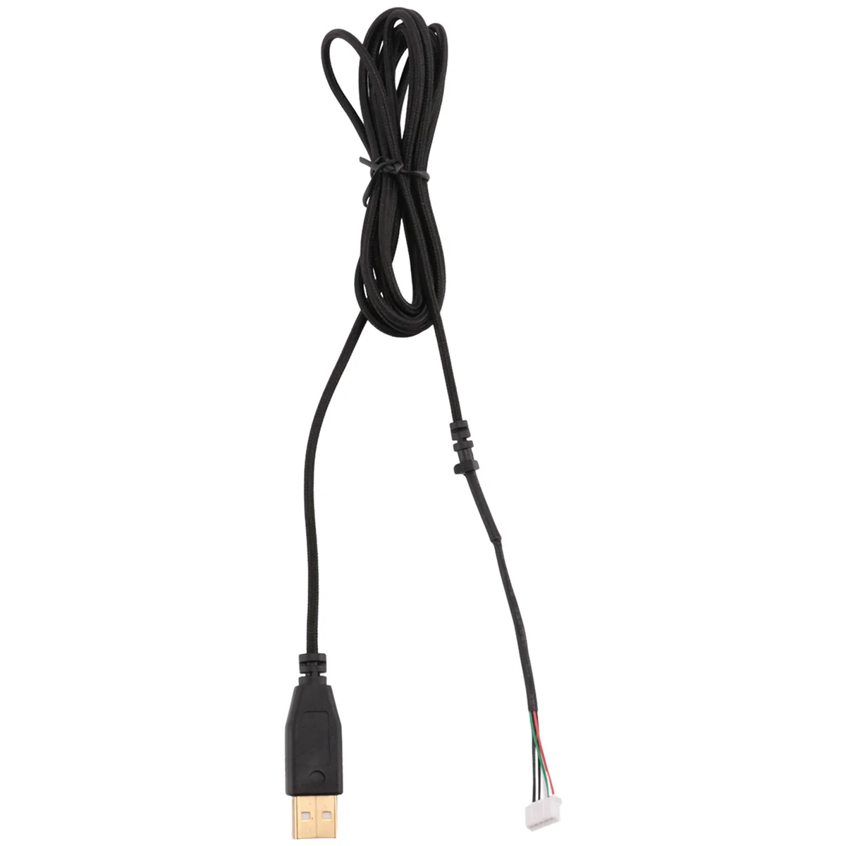 Usb Cable Mice Line For Razer Deathadder 2013 Approx. 2.1M 5 Wires 5 Pins Black Gold Plated Replacement Gaming Mouse