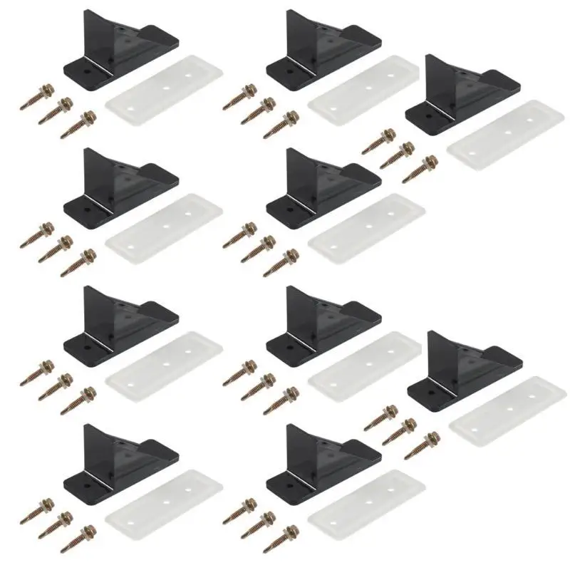 

02DE Heavy Duty Roof Snow Guard Bundle With Patented Seal Gasket And All Weathers Screws Suitable For Home Safety 10 Pack/Set