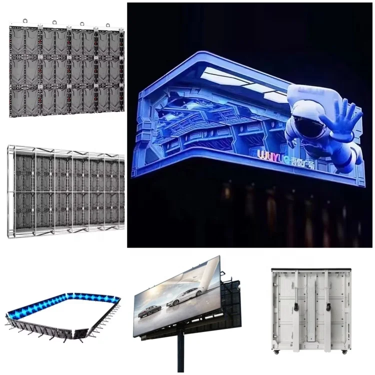 الشركة المصنعة ODM OEM لوحة الإعلانات لافتات رقمية ملصق جدار الفيديو لوحة فيديو عرض شاشة LED خارجية #3