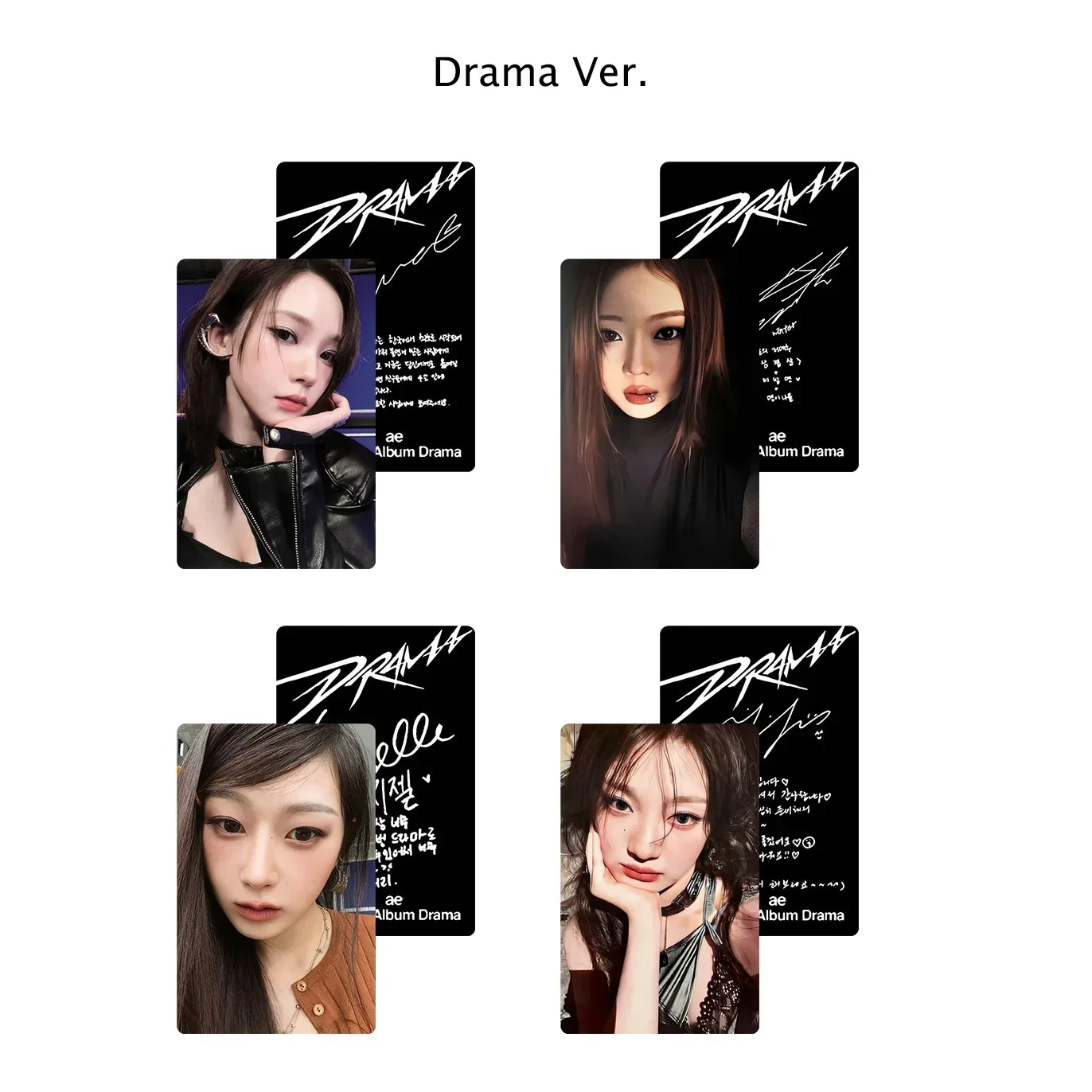 Kpop Idol Aeapa Nowy Album Dramat Wysokiej Jakości Karta Lomo Fotokartki Wydruk fotograficzny Pocztówka KARINA GISELLE WINTER NINGNING Fani Prezenty