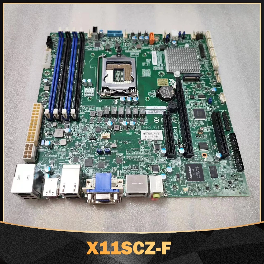 For Supermicro X11SCZ-F Motherboard LGA-1151 DDR4 PCI-E3.0 8th/9th Gen Core i3/i5/i7/i9 Xeon E-2100/E-2200 Series