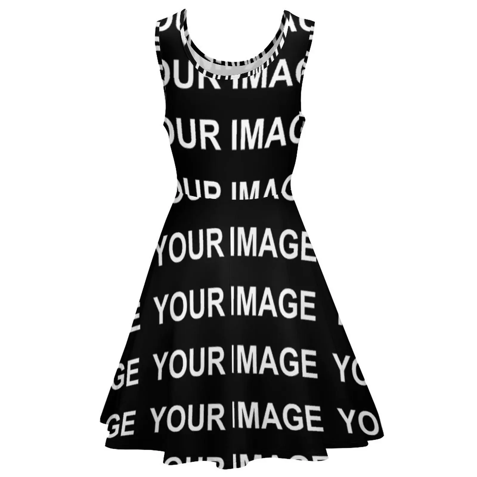 Your Image Customized Dress High Waist Custom Made Design Streetwear Dresses Summer Lady Oversize Print Skate Dress Big Size 5XL