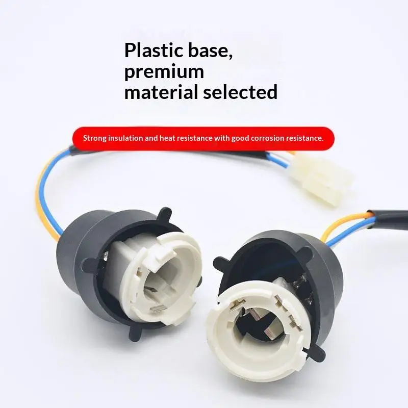 【AM】【AG】1/2Pcs New BA20D Motorbike Headlight Socket Lamp Bulb Connector Base Adapter Fit For REX 400 450 500