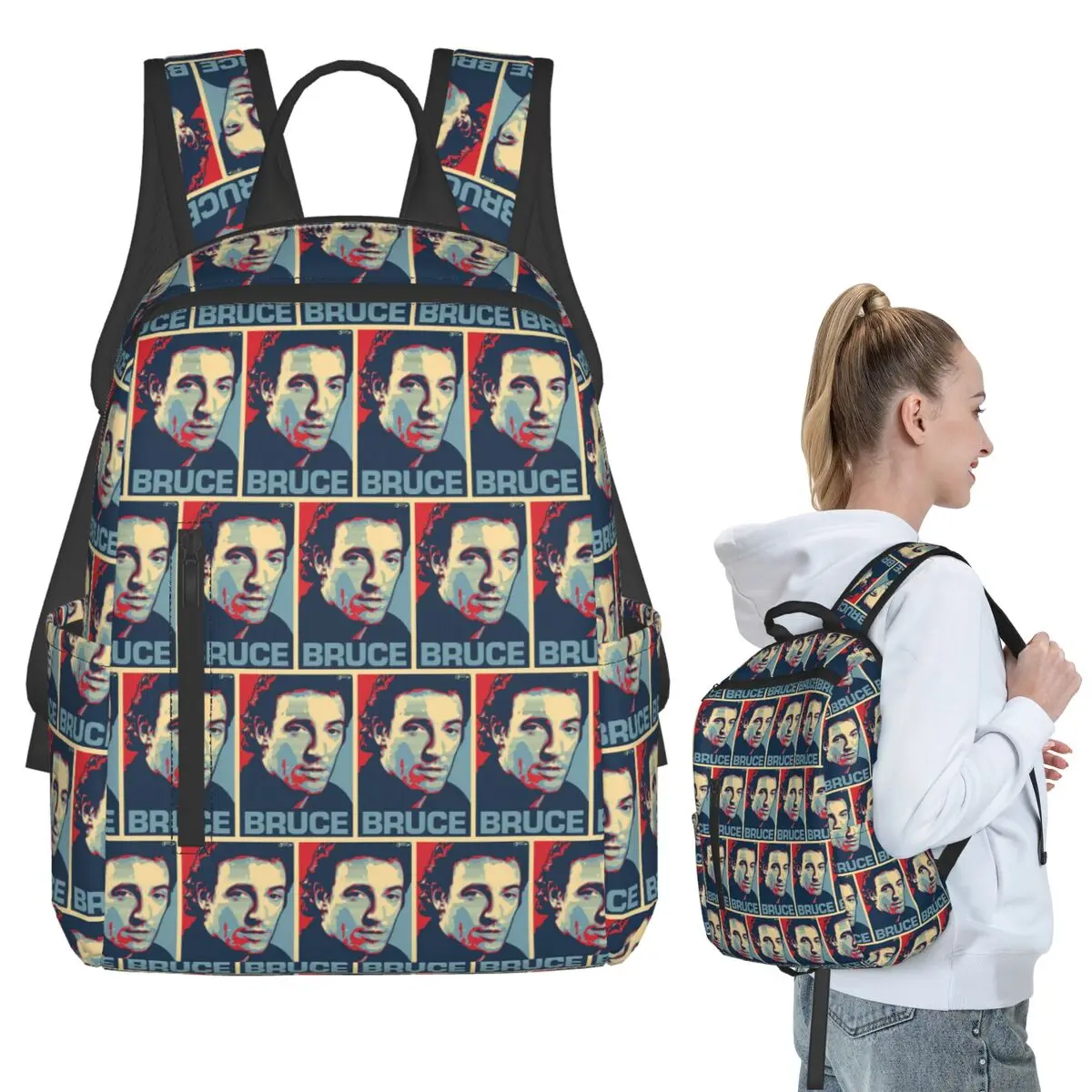 

Bruce Backpack Student BookBag Kids School Bag Computer Shoulder Bags Boys Girls