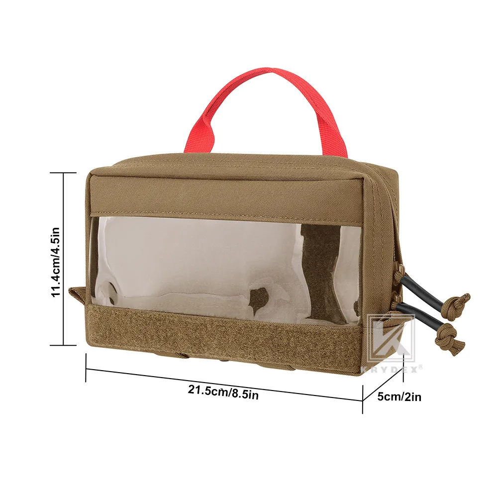 Tactical D3 Backpack Transparent Insert Pouch Large/Small Bag First Aid Organizer Pouch Camping Travel Medical Storage Bag - view 5
