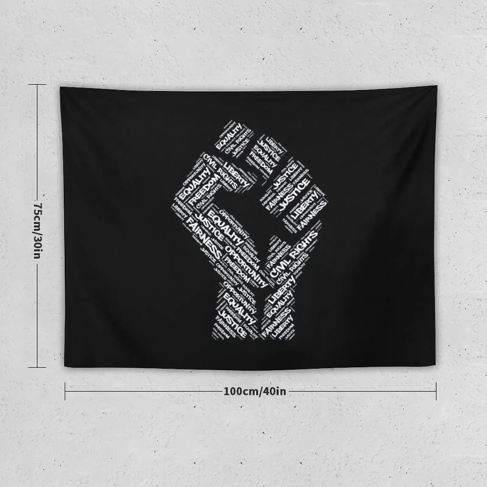 Civil Rights Black Power Fist Justice Design Tapestry Room Decorations Aesthetic Room Decor Cute Tapestry