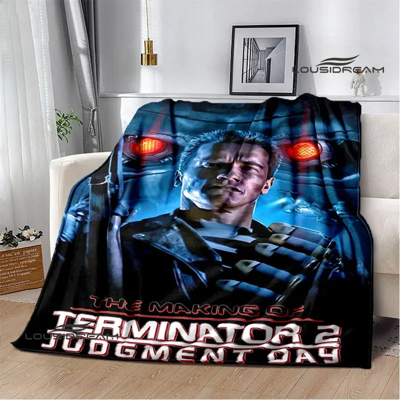 Schwarzenegger Terminator print blankets Children\'s warm blanket soft and comfortable blanket home travel blankets birthday gift