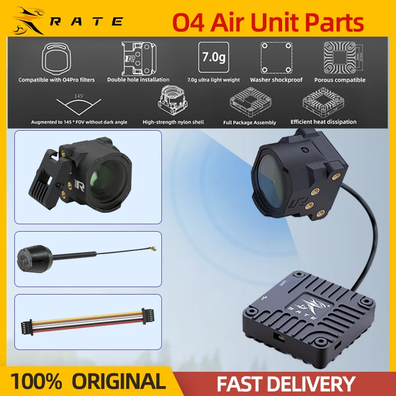 RATE O4 Lite Air Unit CNC KIT Wide-Angle Lens Shell Case Heatsink