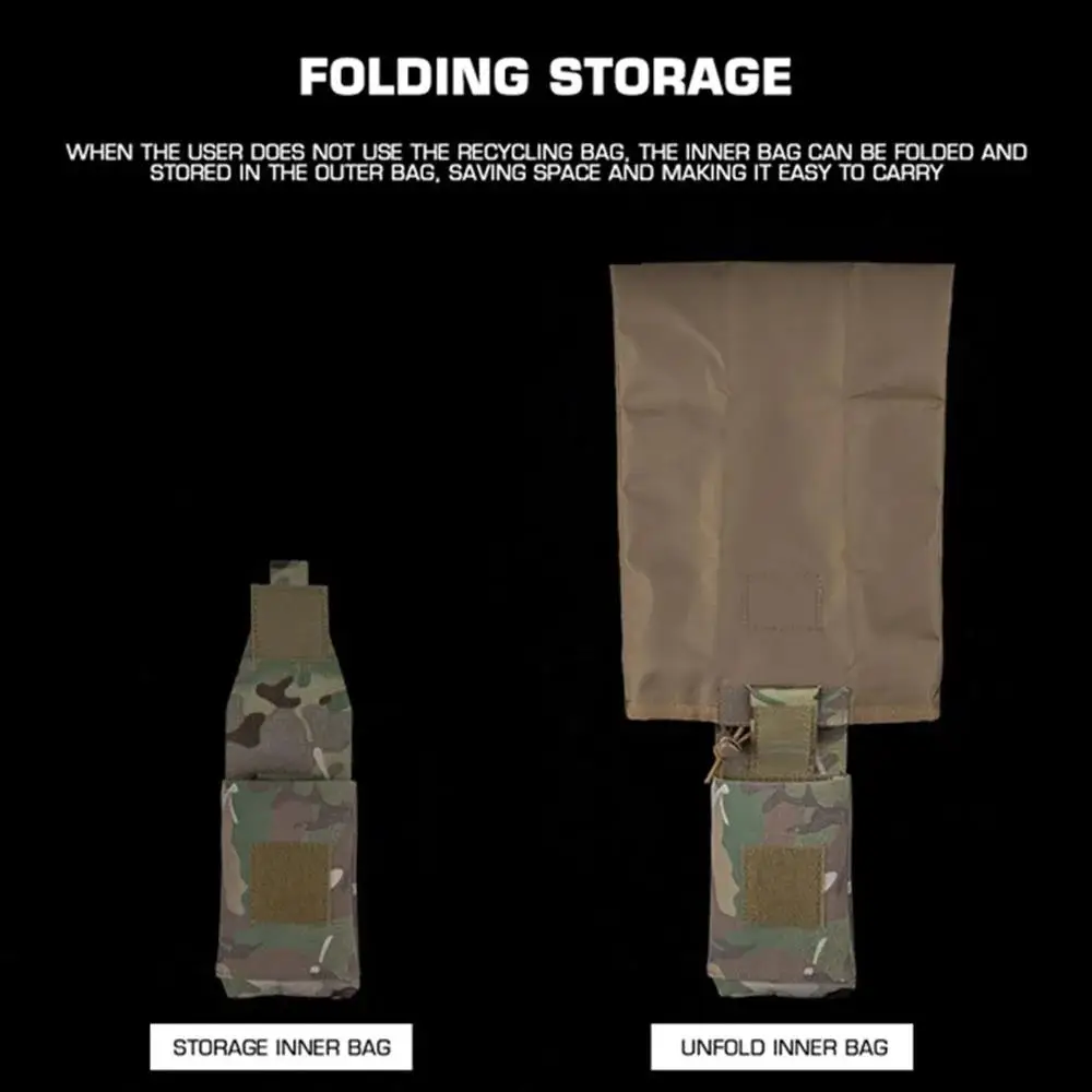 Bolsa Molle despliegue rápido para reciclaje y basura al aire libre - imagen 2
