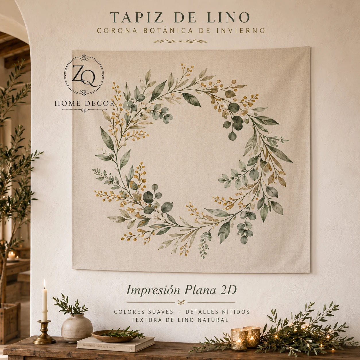 Botanical Print Tablecloth Image 5