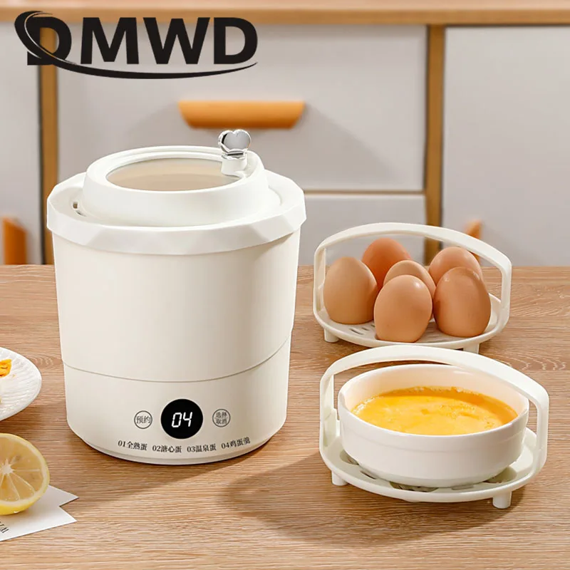 Multifunctional Household Electric Stewed Eggs Boiler Automatic Power-off of Custard Steamer Egg Cooker Poacher Heater Warmer EU