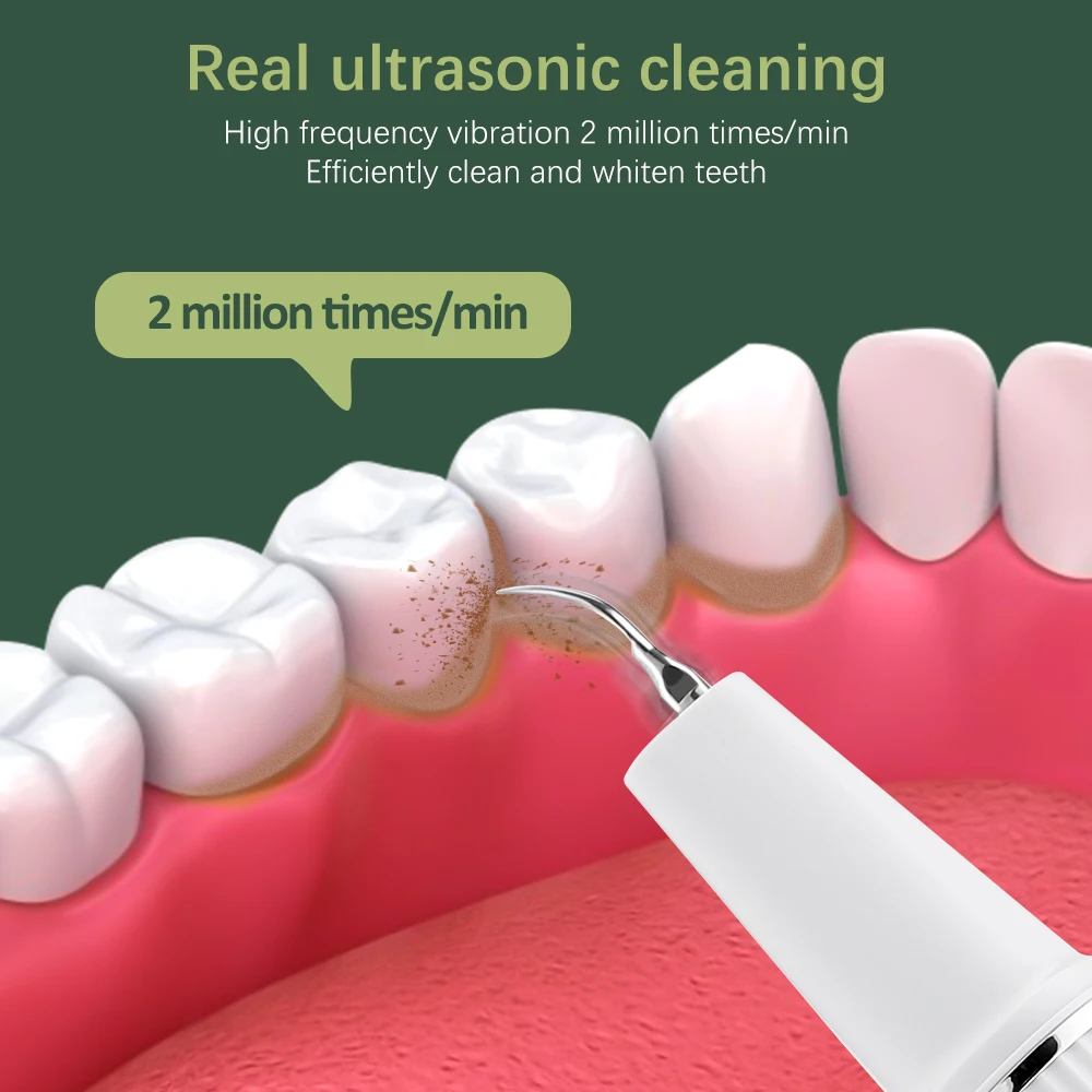 Portable Oral Irrigator Ultrasonic Calculus Remover Electric Teeth Whitening Dental Scaler Plaque Stains Tartar Home Oral Care