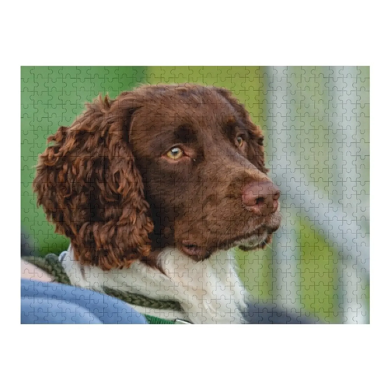 

Springer Spaniel on watch Jigsaw Puzzle Custom Wooden Name Personalized Puzzle