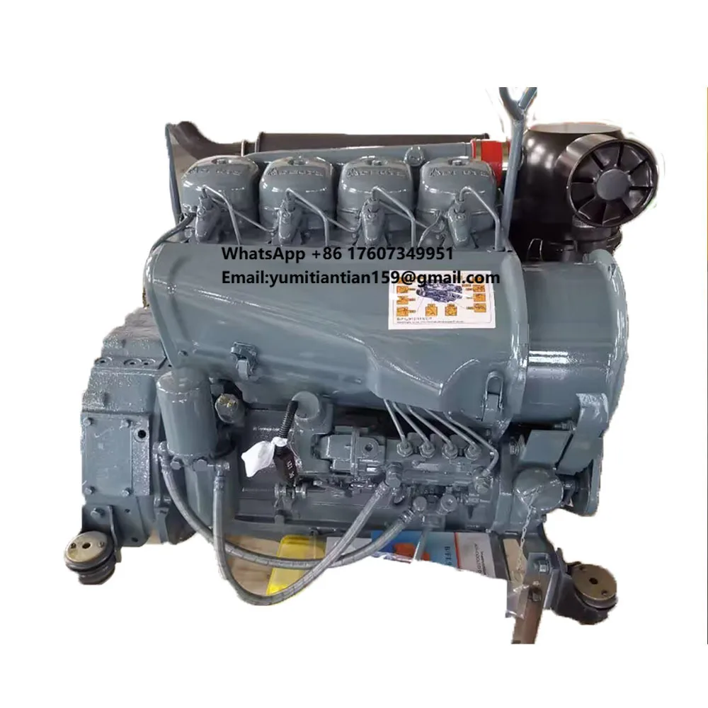 Factory Price 4 Stroke 4 Cylinder air Cooled Complete diesel Engine Assembly for Sale Excavator Truck Tractor Deutz F4L914 Motor