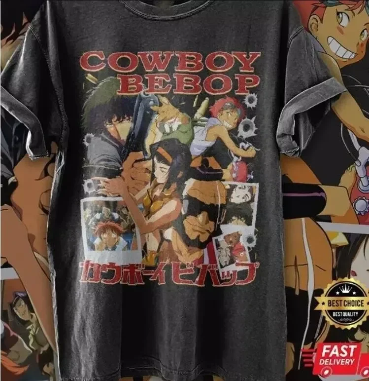 Cowboy Bebop anime t shirt All Size Vintage Unisex Shirt
