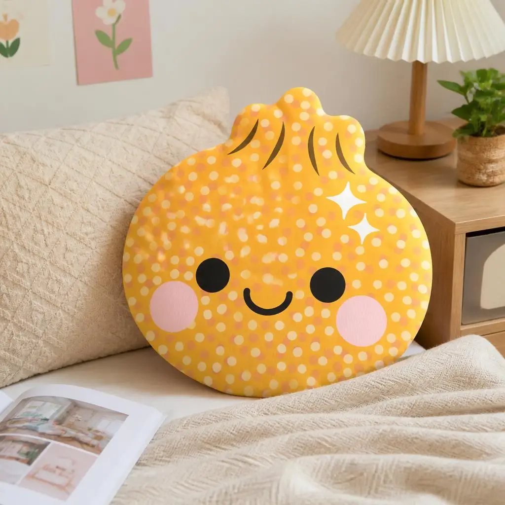 Gold Glitter Dumpling Plush Pillow Cushion Irregular Stuffed Throw Pillow Home Decor Gift Sofa Bed Couch
