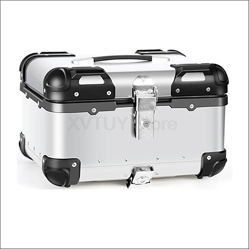 

Универсальный мотоциклетный алюминиевый верхний задний багажник 22л 35л 45л круглый угол водостойкий мото хвост чехлы для хранения инструментов коробки