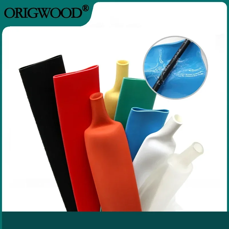 

Heat Shrink Tube with Glue, 1 m 5 m 10m 1.6 2.4 3.2 4.8 6.4 7.9 9.5 12.7 15.4 19.1 25.4 30 39 50mm double wall tube