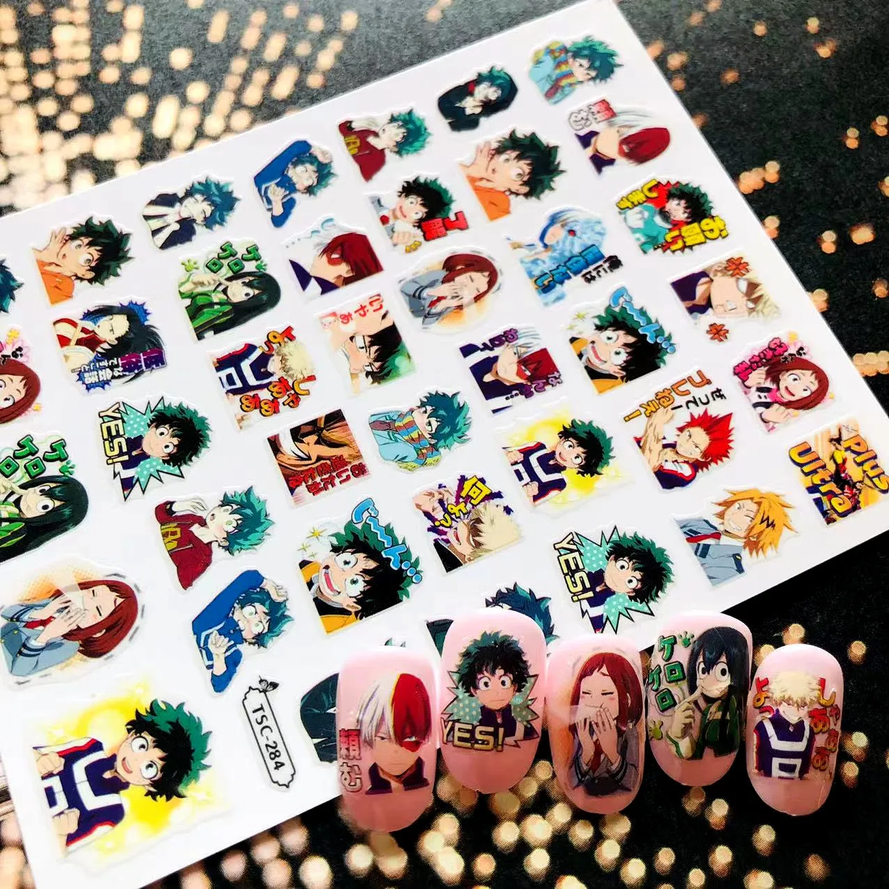 Nieuwste TSC-167-169 Anime Serie Anime Esigns 3d Nail Art Sticker Nail Decal Accessoires Nail Slider