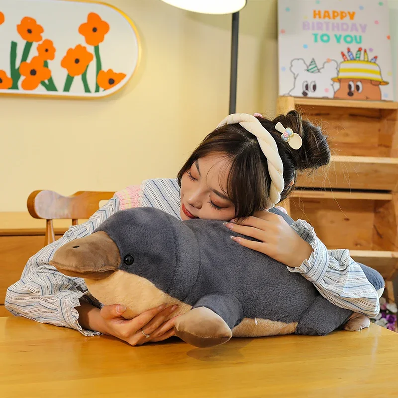 110cm Platypus Plush Toy Doll Soft Stuffed Animal Sleeping Pillow Cushion Christmas Gifts for Kids and Girls