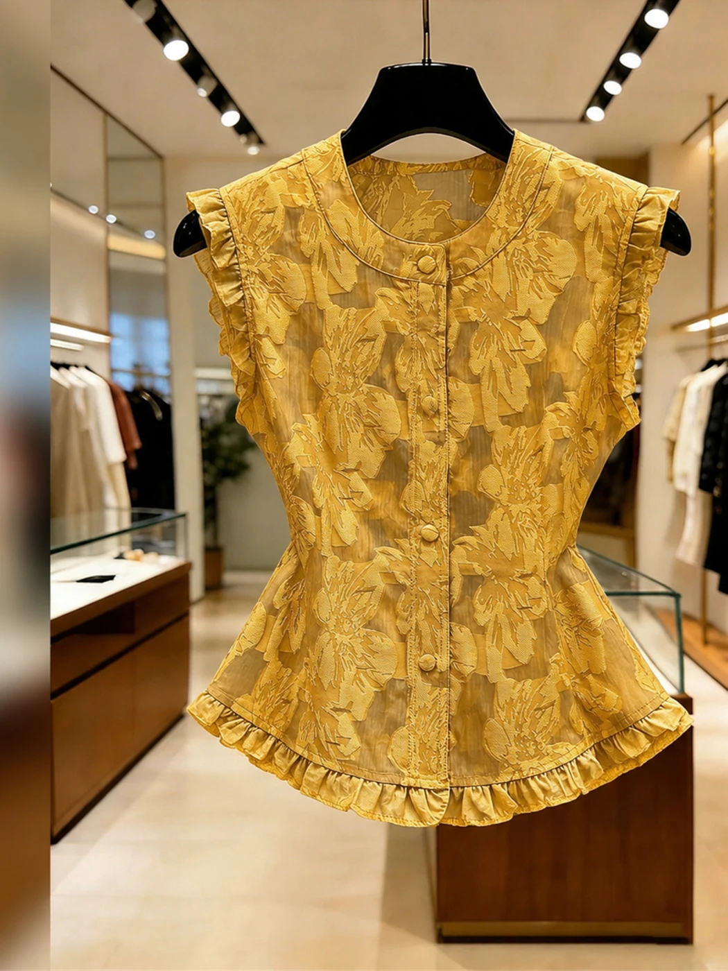 

Elegant Sleeveless Vest Women's Fashion Summer Shirt Top Age-Defying Korean Style Straight Cut Commute Inspired Casual Wear