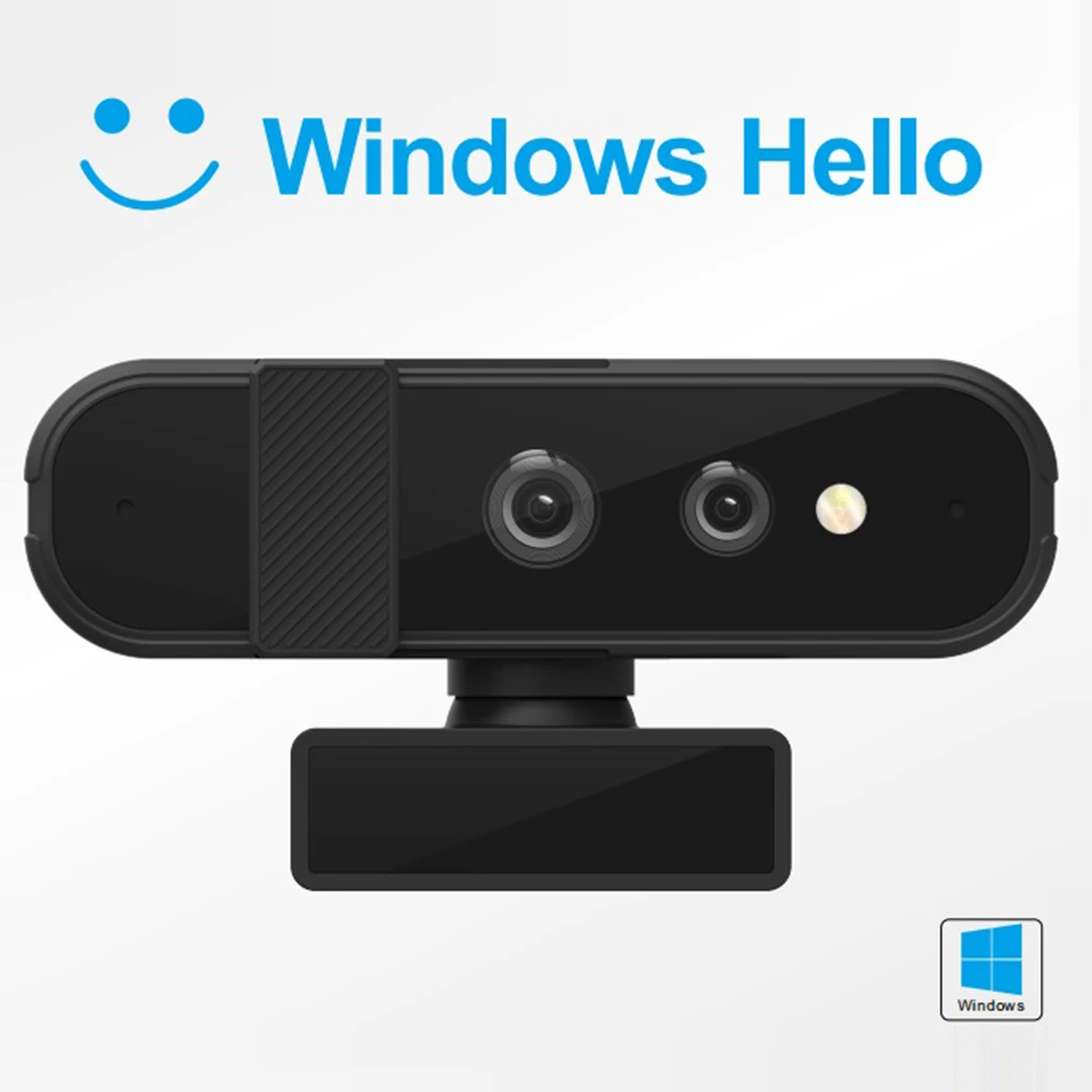 HD 1080P 30FPS Desktop Cam for Windows Hello Facial Recognition Webcam Autofocus Web Camera Compatible with Win10/11 Easy Login