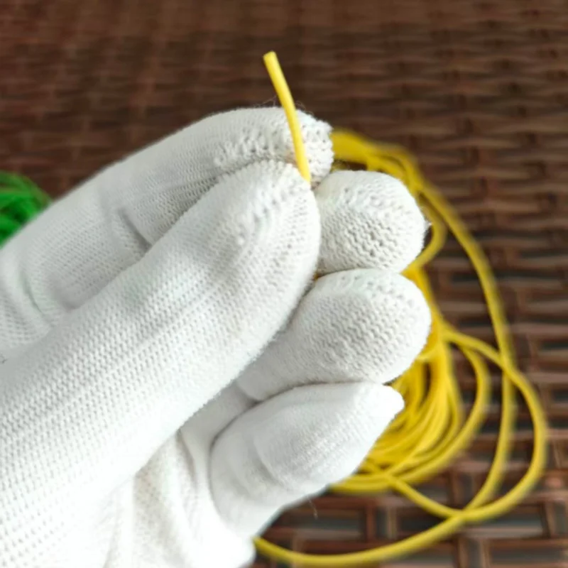 5M High Elastic Solid Latex Rope Diameter 1.2/1.4mm Latex String For Tennis Solo Training Fishing Rope DIY Elastic Rubber Cord