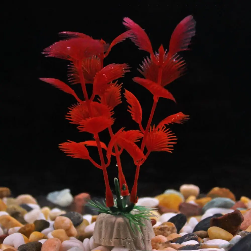 Artificial Aquarium Decor Plants Water Weeds Ornament Plastic Aquatic Plant Fish Tank Decorate Aquarium Accesories